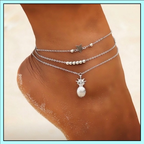 Jewelry - Multilayered ankle bracelet/ anklet